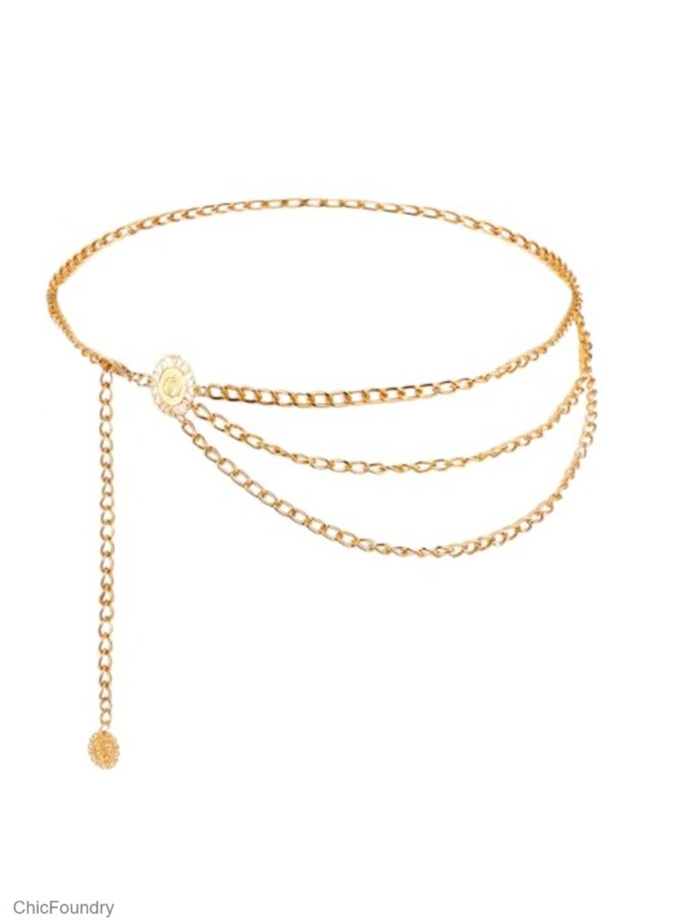 Multilayer Metal Waist Chain Belt for Women Fashion Body Chain